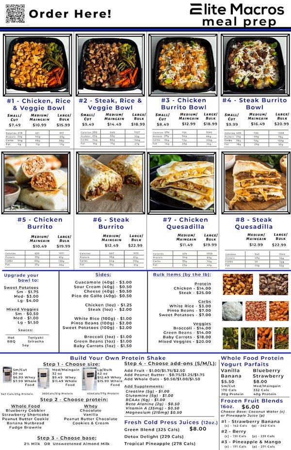 Elite Macros Meal Prep
